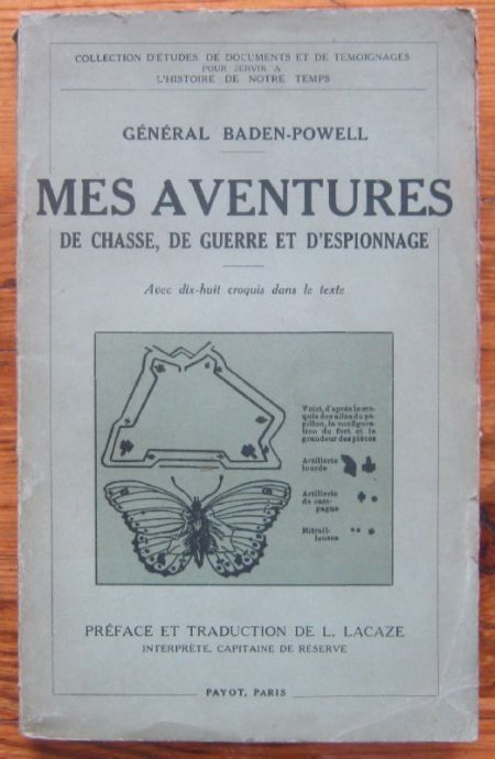 MES AVENTURES DE CHASSE, DE GUERRE ET D'ESPIONNAGE, GENERAL BADEN-POWELL, 1935